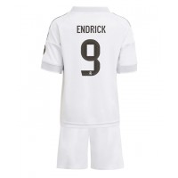 Stroje piłkarskie Real Madrid Endrick #9 Koszulka Podstawowej dla dzieci 2025-26 Krótki Rękaw (+ szorty)